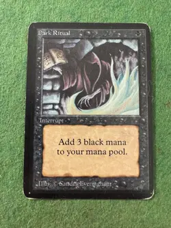 MTG Dark Ritual Alpha Edition (ID PV38) - Image 1