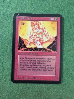 MTG Fire Elemental Alpha Edition (ID PV27) - Image 1