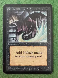 MTG Dark Ritual Alpha Edition (ID PV34) - Image 1