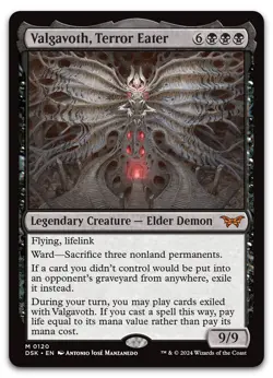 Valgavoth, Terror Eater #120 (NM) Duskmourn DSK Magic MTG - Image 1
