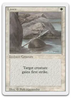Lance (NM) Revised Edition 3ED Magic MTG - Image 1