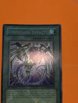 Cyberdark Impact! TAEV-en054 Secret NM/M NM/Mint 1st Edition Misprint Holo Bleed - Image 5