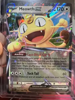 Pokemon TCG: Meowth ex 62/88 Perfect Order- (ENG) Double Rare M/NM - Image 1