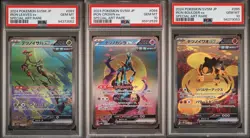 SET 3 PSA 10 Japanese Pokemon 093/071 094/071 095/071 Lv Crown Iron Boulder SV5M - Image 1