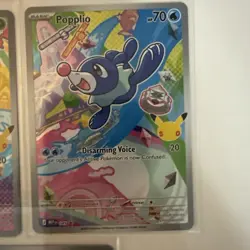 3 Card MEP Pokemon Set, Cards 43-45 Rowlet Popplio And Litten First Partners - Image 4