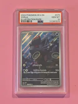Pokemon TCG Zorua 075/064 Shrouded Fable Illustration Rare Holo PSA 10 - Image 1