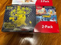 Pokemon Prismatic Evolutions & Surging Sparks Etb Costco Bundle - Image 3