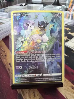 Pokemon Mew Full Art Ultra Rare GG10/GG70 Crown Zenith Galarian Gallery Holo - Image 1
