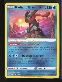 Radiant Greninja 046/189 Radiant Rare Astral Radiance NM - Image 1