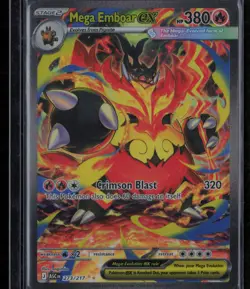 Mega Emboar ex 273/217 Pokemon ME: Ascended Heroes Special Illustration Rare NM - Image 1