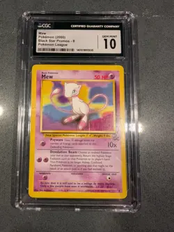 Pokemon Mew CGC 10 Gem Mint League Black Star Promo Non Holo 2000 - Image 1