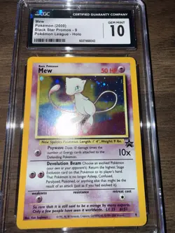 Mew Holo Foil Black Star Promo #9 GEM MINT CGC 10 Vintage WOTC Pokemon - Image 5