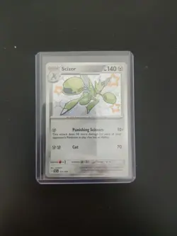 Pokemon TCG Scizor 191/091 Baby Shiny Paldean Fates Scarlet & Violet - Image 1