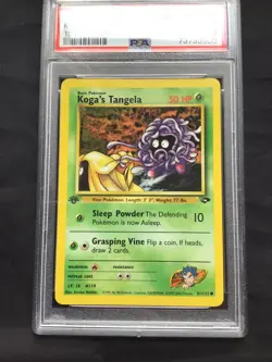 Pokemon Cards: Gym Challenge 1st Edition Common: Koga's Tangela 81/132 PSA 9 - Image 2