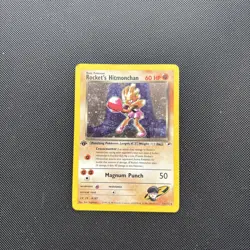 Pokemon Card 1st Edition Gym Heroes Set Holo Rocket's Hitmonchan 11/132 WOTC - Image 2