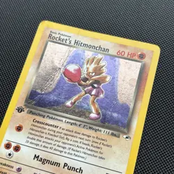 Pokemon Card 1st Edition Gym Heroes Set Holo Rocket's Hitmonchan 11/132 WOTC - Image 4