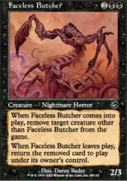 MTG magic cards 1x Faceless Butcher - Foil Torment NM-Mint, English - Image 1