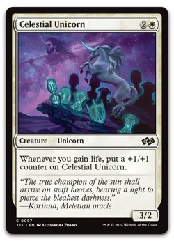 Celestial Unicorn #97 (NM) Foundations Jumpstart J25 Magic MTG - Image 1