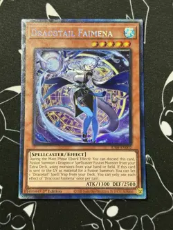 Dracotail Faimena JUSH-EN002 Collector's Rare 1st Ed YuGiOh Card - Image 1