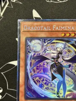 Dracotail Faimena JUSH-EN002 Collector's Rare 1st Ed YuGiOh Card - Image 2