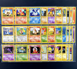 1999 Pokemon BASE SET Unlimited Edition COMPLETE Non Holo UNCOMMON COMMON Cards - Image 1