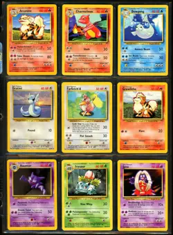 1999 Pokemon BASE SET Unlimited Edition COMPLETE Non Holo UNCOMMON COMMON Cards - Image 2