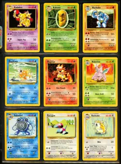 1999 Pokemon BASE SET Unlimited Edition COMPLETE Non Holo UNCOMMON COMMON Cards - Image 3