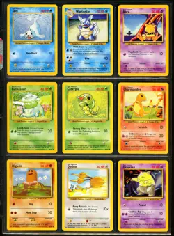 1999 Pokemon BASE SET Unlimited Edition COMPLETE Non Holo UNCOMMON COMMON Cards - Image 4