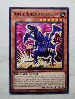Yugioh! Double-Headed Dino King Rex DUNE-EN007 Common 1st Edition - MINT - Image 1
