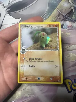 CHIKORITA 44/101 EX Dragon Frontiers Delta species holo - check corner - Image 1