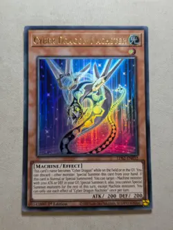 Yugioh TCG 1st Ed - Cyber Dragon Nachster LDS2-EN032 - Ultra Rare - NM - Image 1