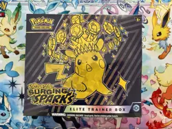 Pokemon Scarlet & Violet Surging Sparks Elite Trainer Box Pikachu⚡💜 - Image 1