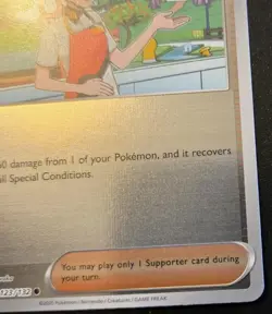 Pokemon Center Lady 123/132 Reverse Holo Common Mega Evolution Pokemon TCG - Image 5