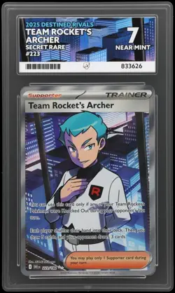 Team Rocket's Archer 223 - Destined Rivals - Pokemon TCG ACE 7 Graded - Image 1