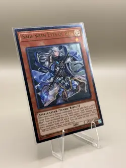 YuGiOh x3 SAGE WITH EYES OF BLUE Ultimate Rare OP27-EN001 - Image 2