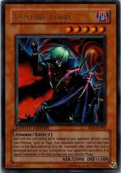 Yugioh Vampire Lord RDS-ENSE4 Limited Edition Ultra Rare NM - Image 1