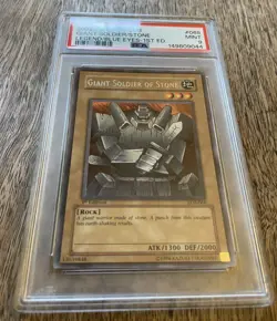 Yu-Gi-Oh! Giant Soldier of Stone LOB-068 1st Edition Rare Mint PSA 9 - Image 3