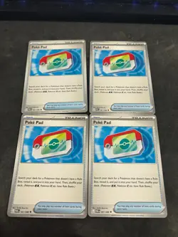 4x Poke Pad 081/088 x4 - Perfect Order Pokemon Playset ME03 NM - Image 1
