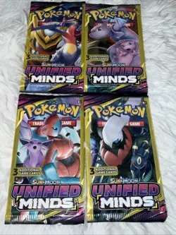 Pokemon TCG: Sun and Moon Unified Minds Booster Pack Factory Sealed - Image 1