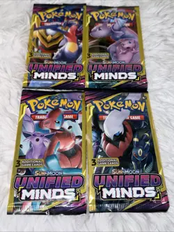 Pokemon TCG: Sun and Moon Unified Minds Booster Pack Factory Sealed - Image 3