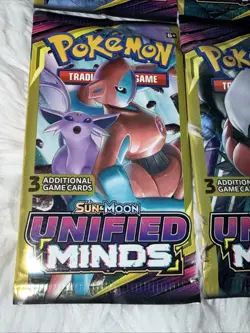 Pokemon TCG: Sun and Moon Unified Minds Booster Pack Factory Sealed - Image 5