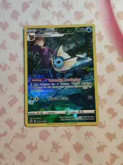 Pokemon TCG Vaporeon TG02/TG30 Brilliant Stars Trainer Gallery Ultra Rare LP - Image 1