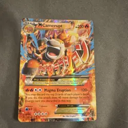 Pokemon TCG MCamerupt EX Mega Evolution Holo 230 HP XY198 Promo Card - Image 1
