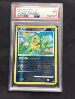 Pokemon Cards: Legends Awakened Reverse Holo: Politoed 12/146 PSA 9 - Image 2