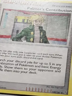 Palmer's Contribution 139/147 HP B1G1F Supreme Victors Pokemon Card Ken Sugimori - Image 2