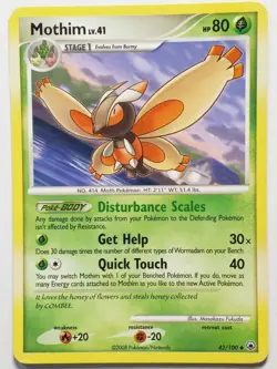 Mothim 42/100 HP - B1G1F Majestic Dawn Pokemon Card - Masakazu Fukuda Art - Image 1