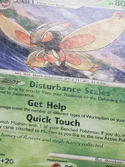 Mothim 42/100 HP - B1G1F Majestic Dawn Pokemon Card - Masakazu Fukuda Art - Image 2