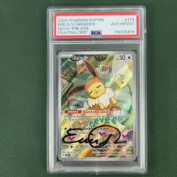 POKEMON CENTER STAMPED PSA Erica Schroeder Autograph Eevee SVP 173 Promo Card - Image 1