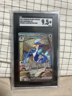 SGC 9.5 Quaquaval EX Special Illustration Rare Pokemon TCG Card 260/193 - Image 1