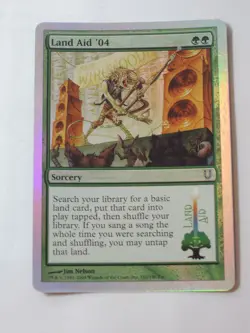 MTG - FOIL - Land Aid '04 - Unhinged - NM - Image 1